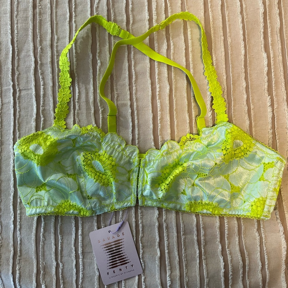 Savage X Fenty Lime Lace Bralette